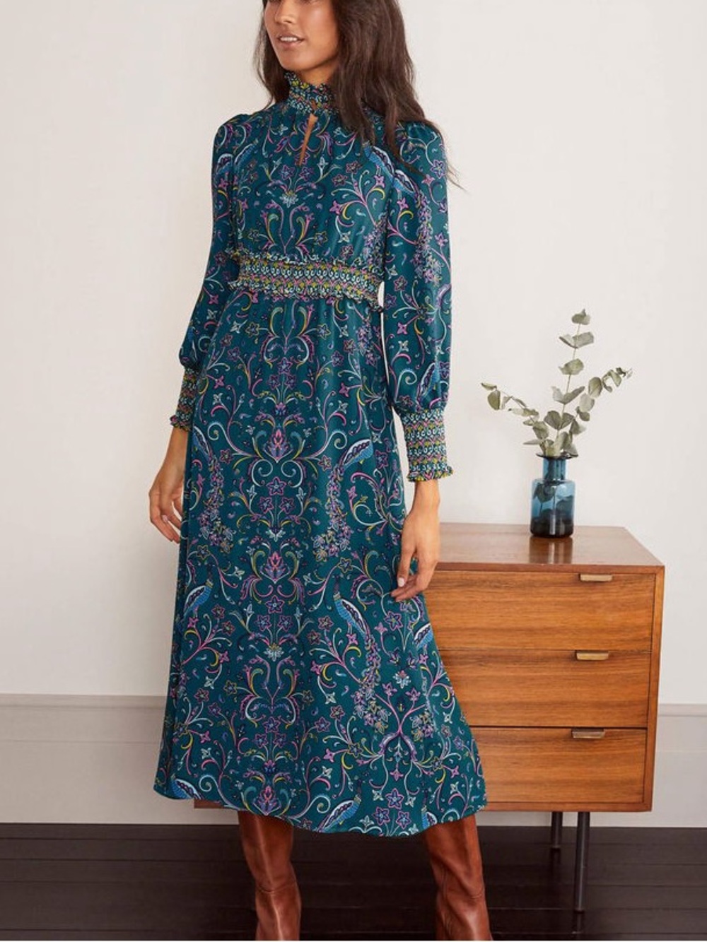 Boden Green Ed’s Midi Dress